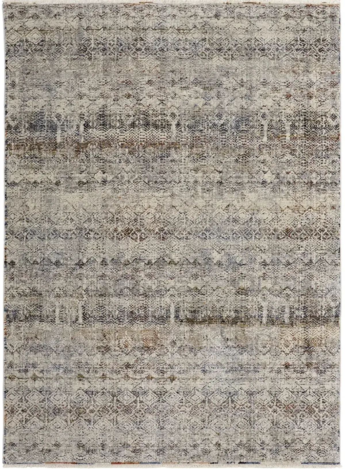 Kaia 39GLF Tan/Ivory/Blue 9'8" x 12'8" Rug