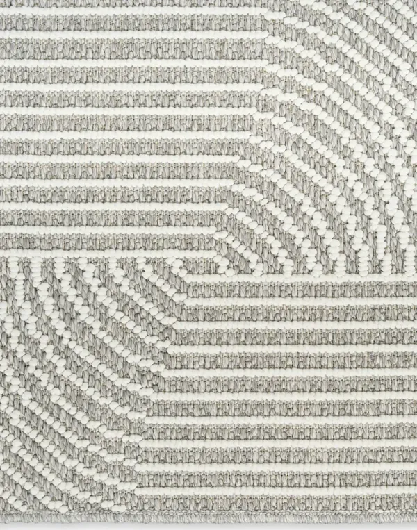Natural Texture NTX02 Gray/Ivory 5'3" x 7' Rug