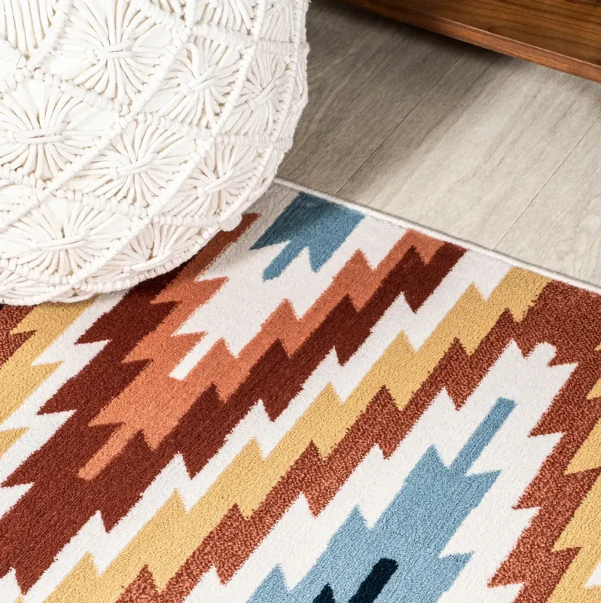 Konya Diamond Kilim Geometric Area Rug