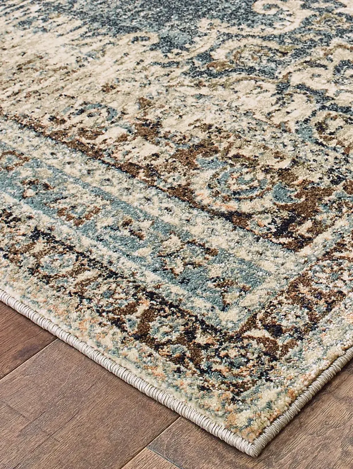 Raleigh 5'3" x 7'6" Blue Rug