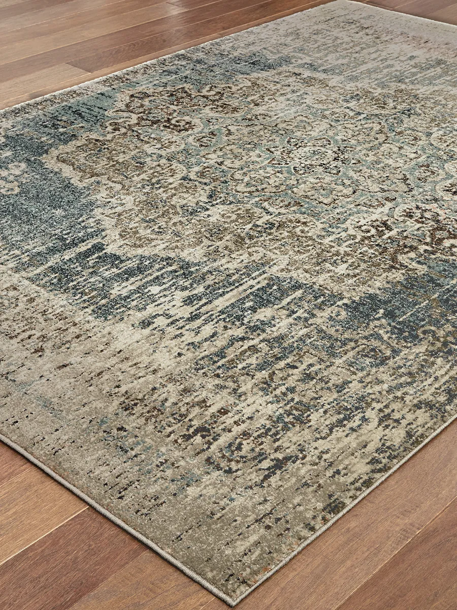 Raleigh 5'3" x 7'6" Blue Rug