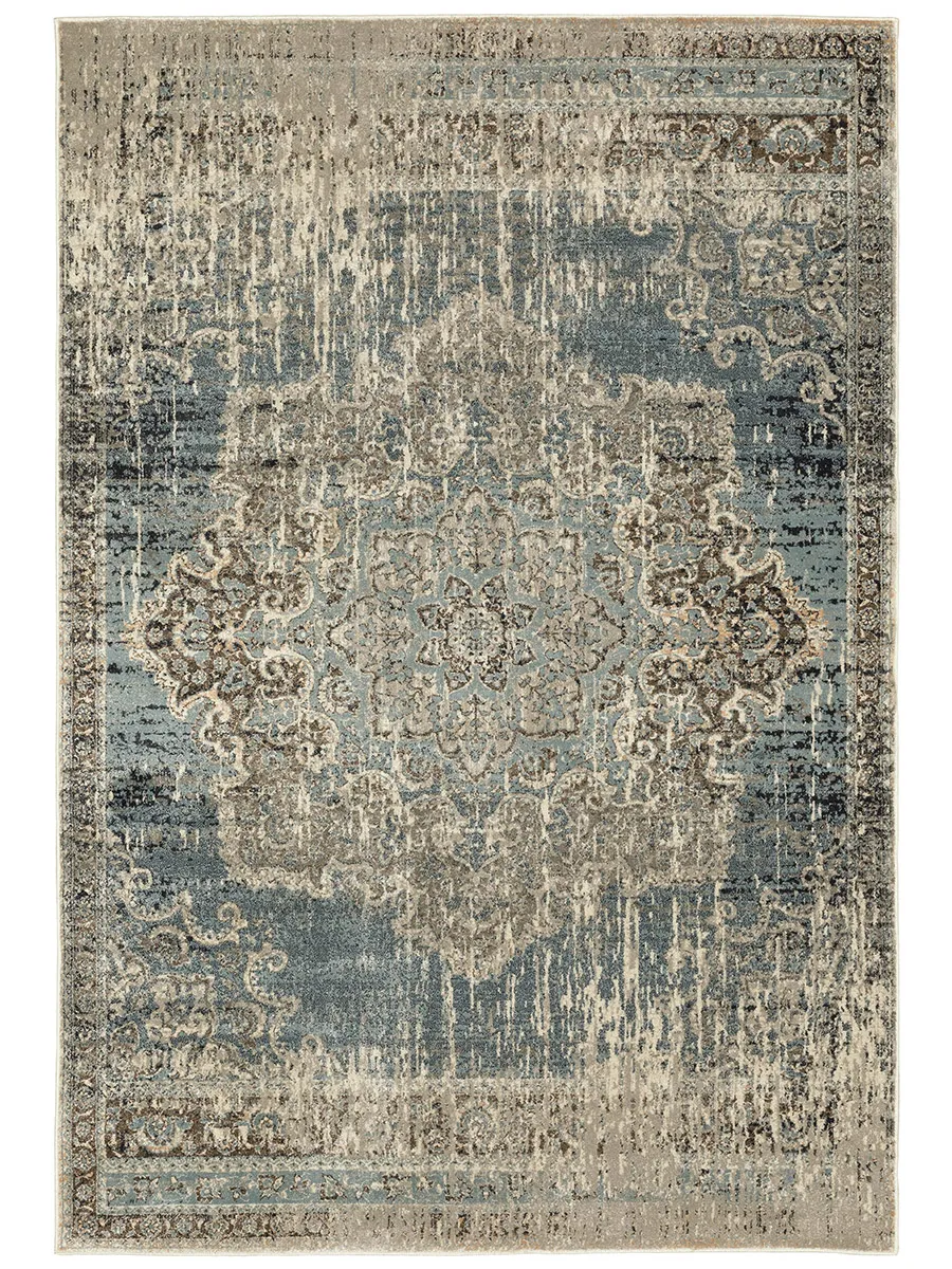 Raleigh 5'3" x 7'6" Blue Rug