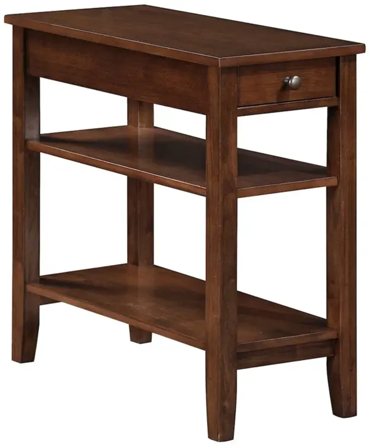 Convience Concept, Inc. American Heritage 1 Drawer Chairside End Table with Shelves