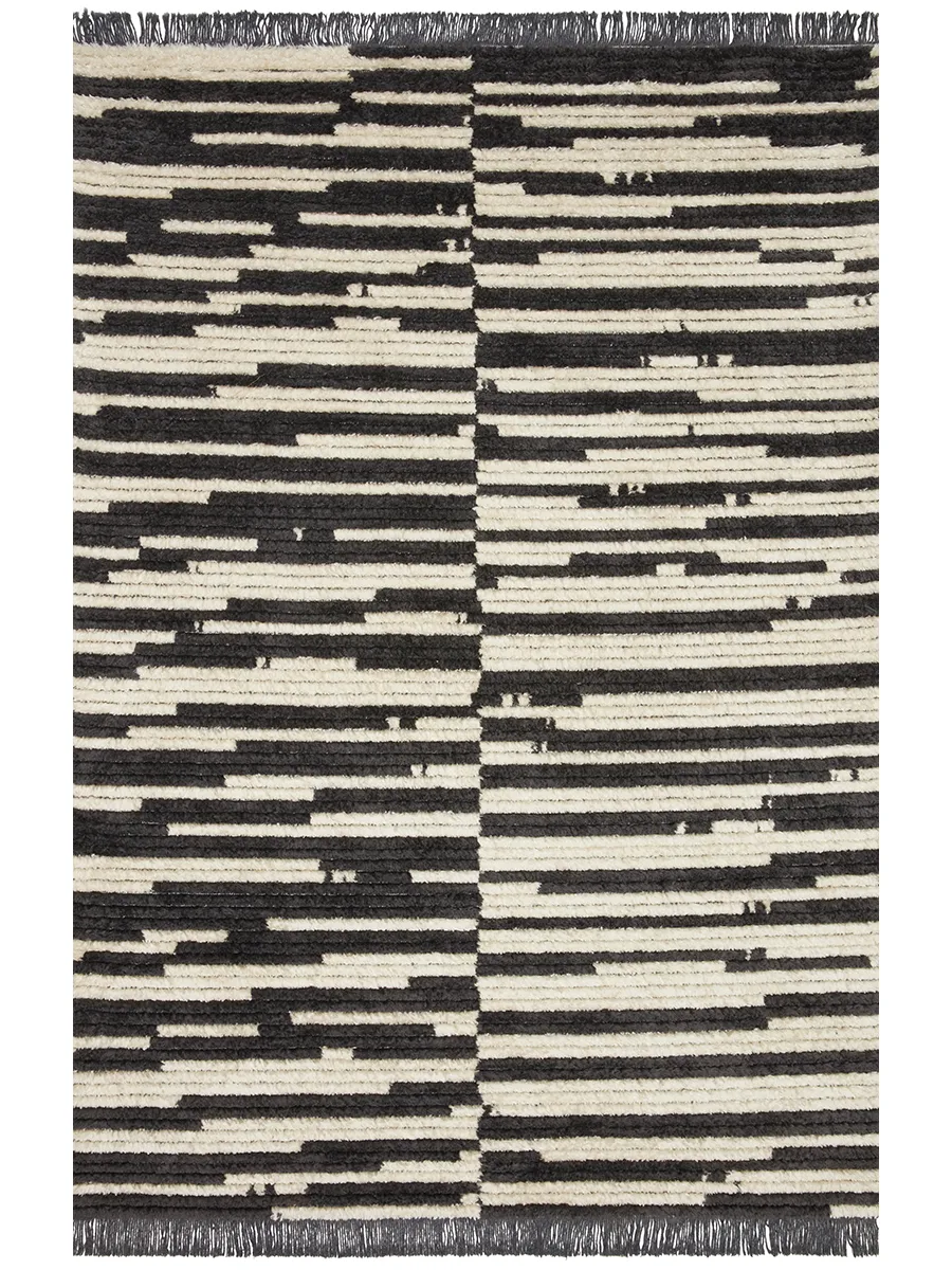 Alice ALI03 Cream/Charcoal 6'5" x 9'2" Rug