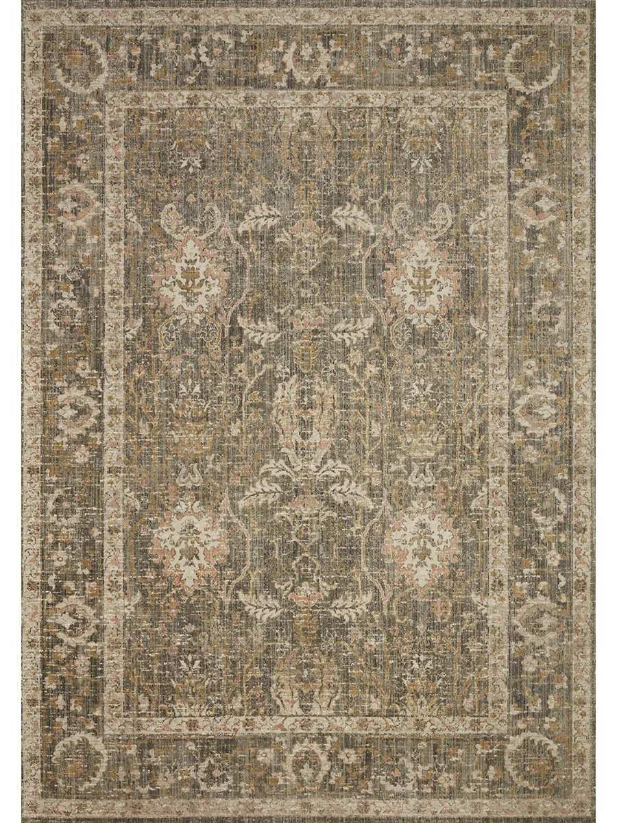 Rosemarie ROE01 Sage/Blush 6'3" x 9' Rug