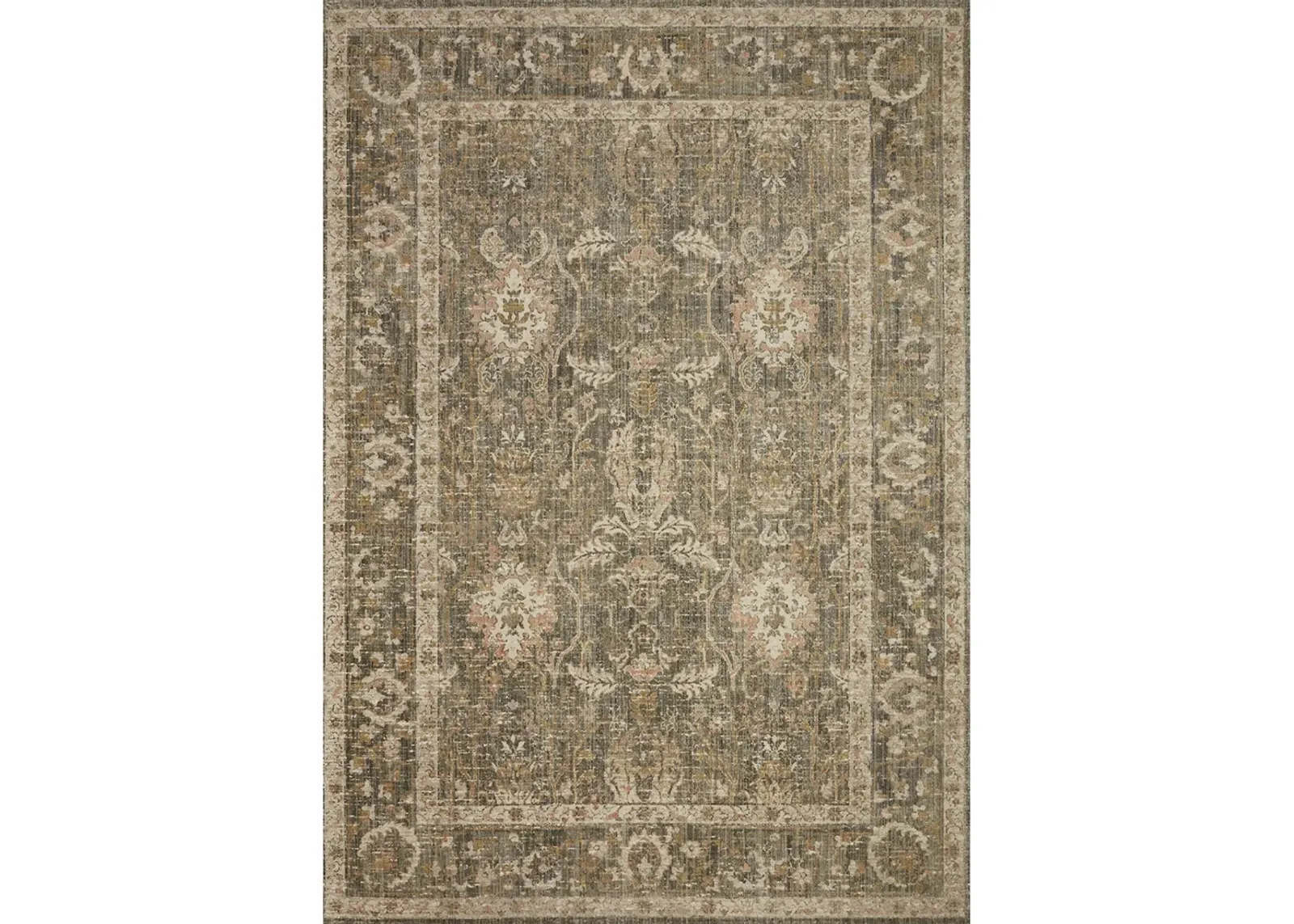 Rosemarie ROE01 Sage/Blush 6'3" x 9' Rug