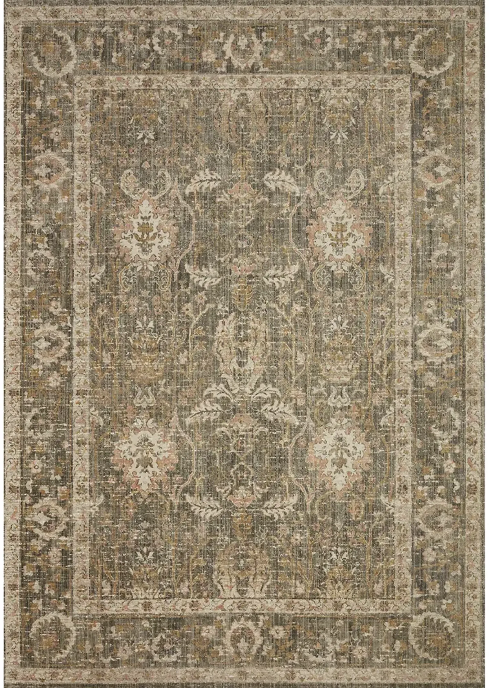 Rosemarie ROE01 Sage/Blush 6'3" x 9' Rug