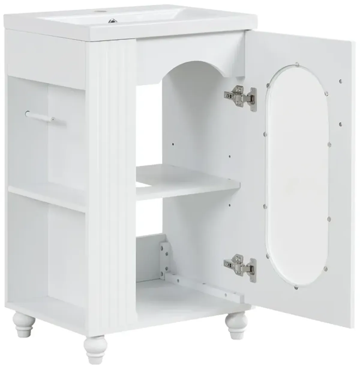 Merax Modern Bathroom Vanity Cabinet with Sink