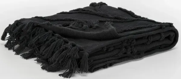 Black 50" x 60" Throw Blanket