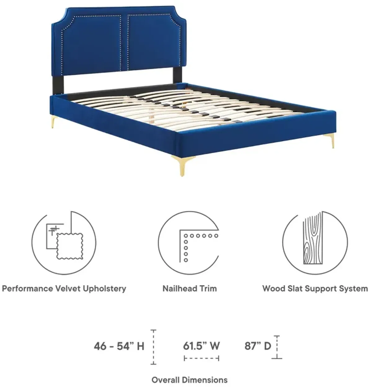 Modway - Novi Performance Velvet Twin Bed