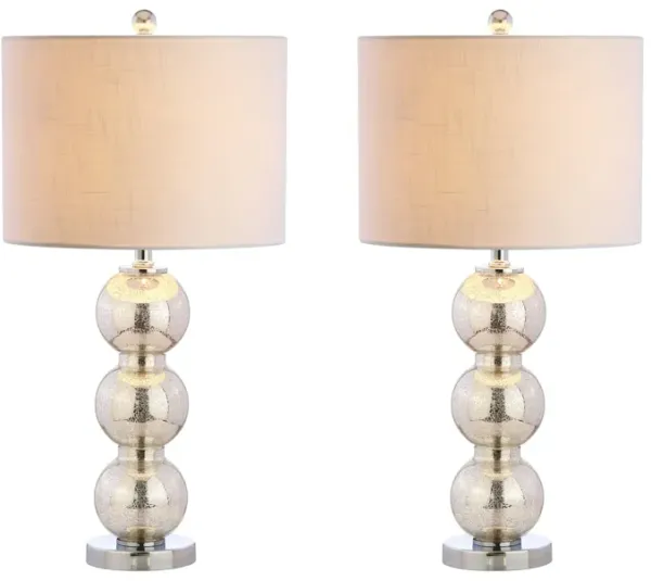 Bella Glass Triple Sphere LED Table Lamp (Set of 2)