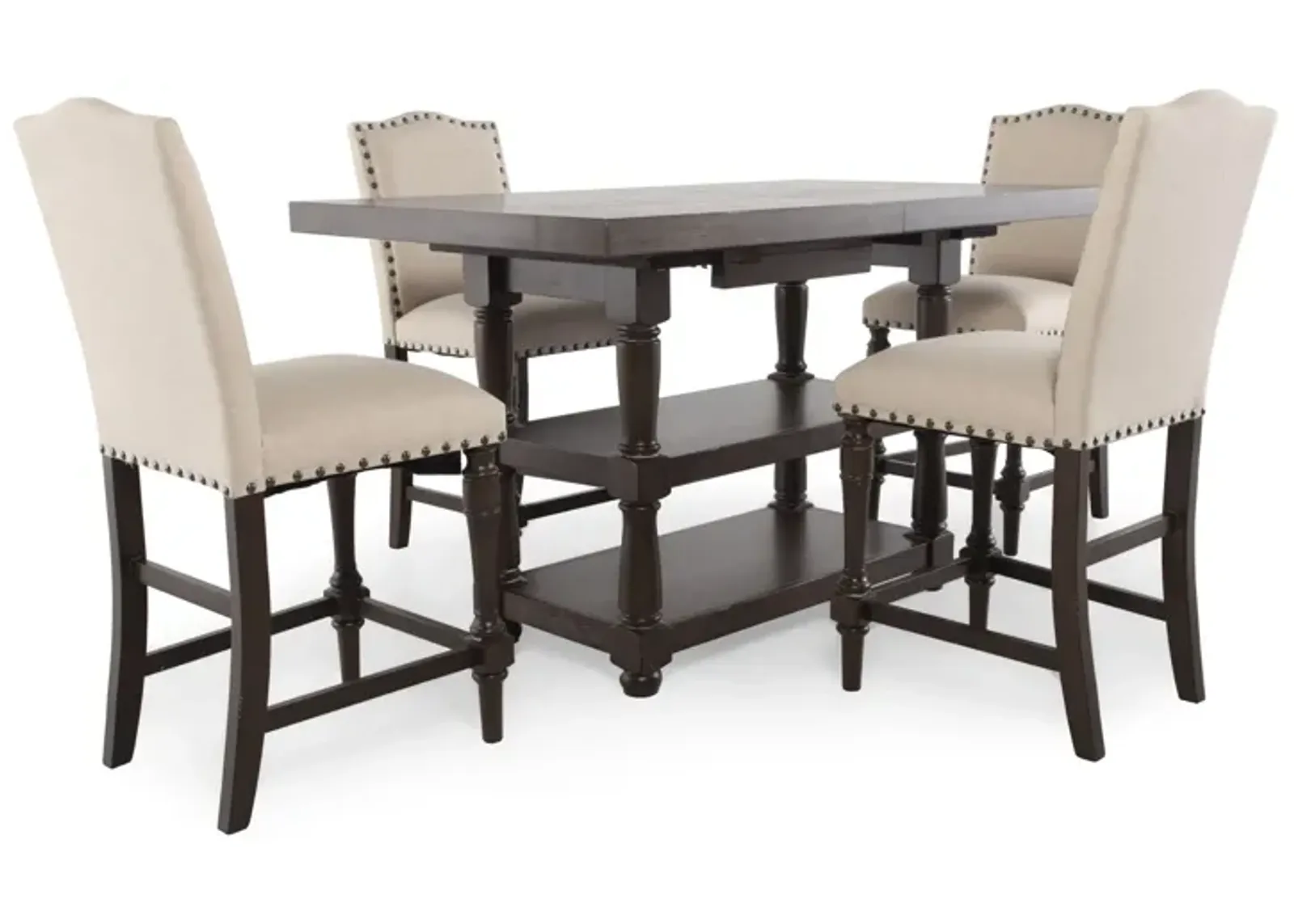 X-Calibur 5-Piece Counter Height Dining Set