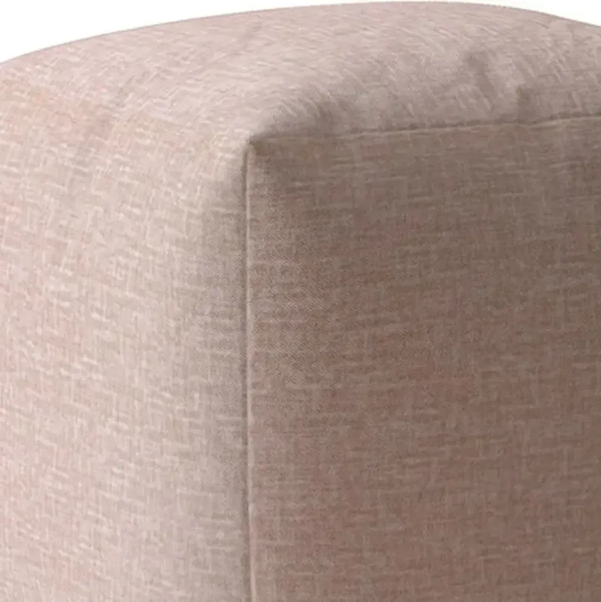 Hivvago 17" Pale Pink Pouf Ottoman