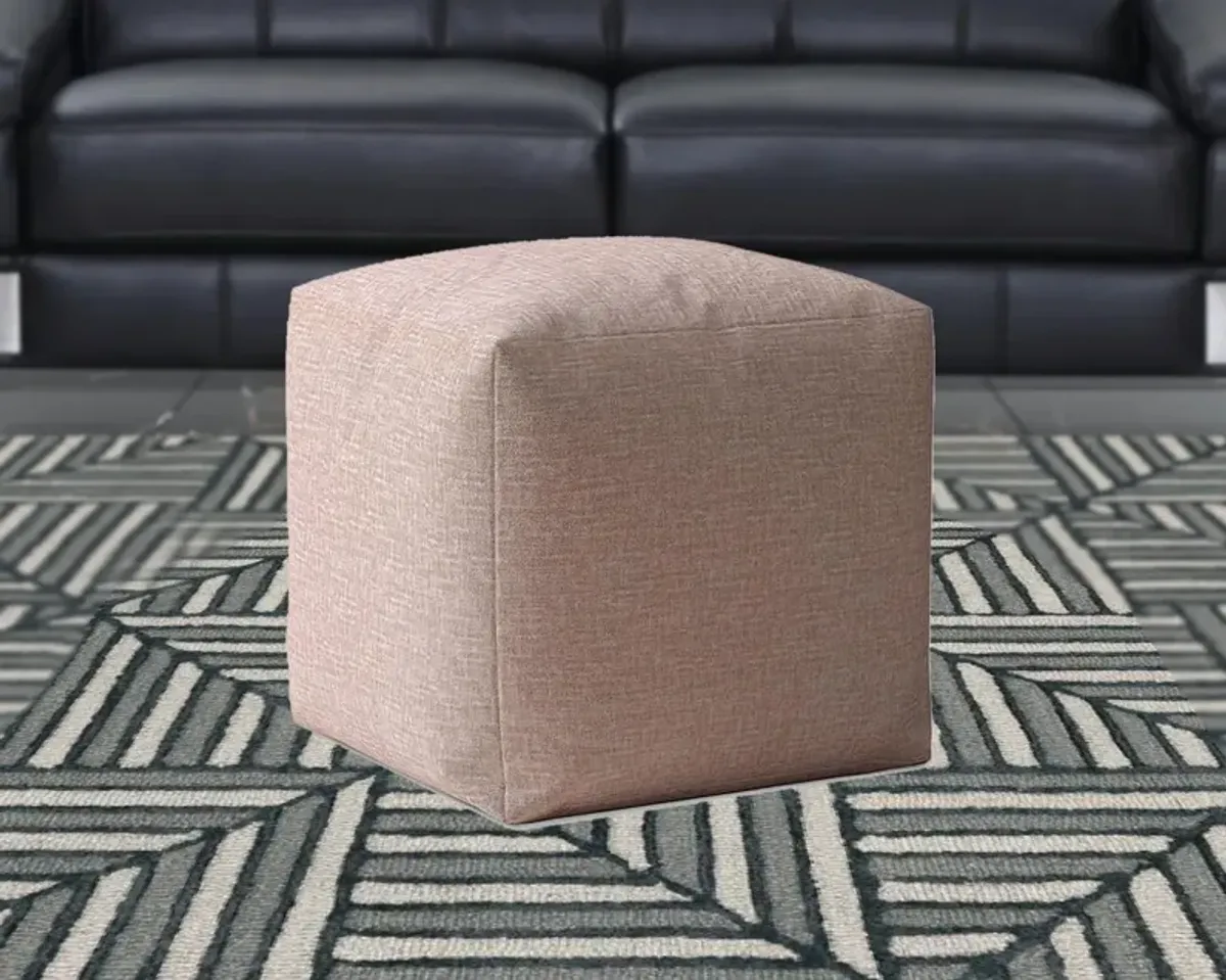 Hivvago 17" Pale Pink Pouf Ottoman