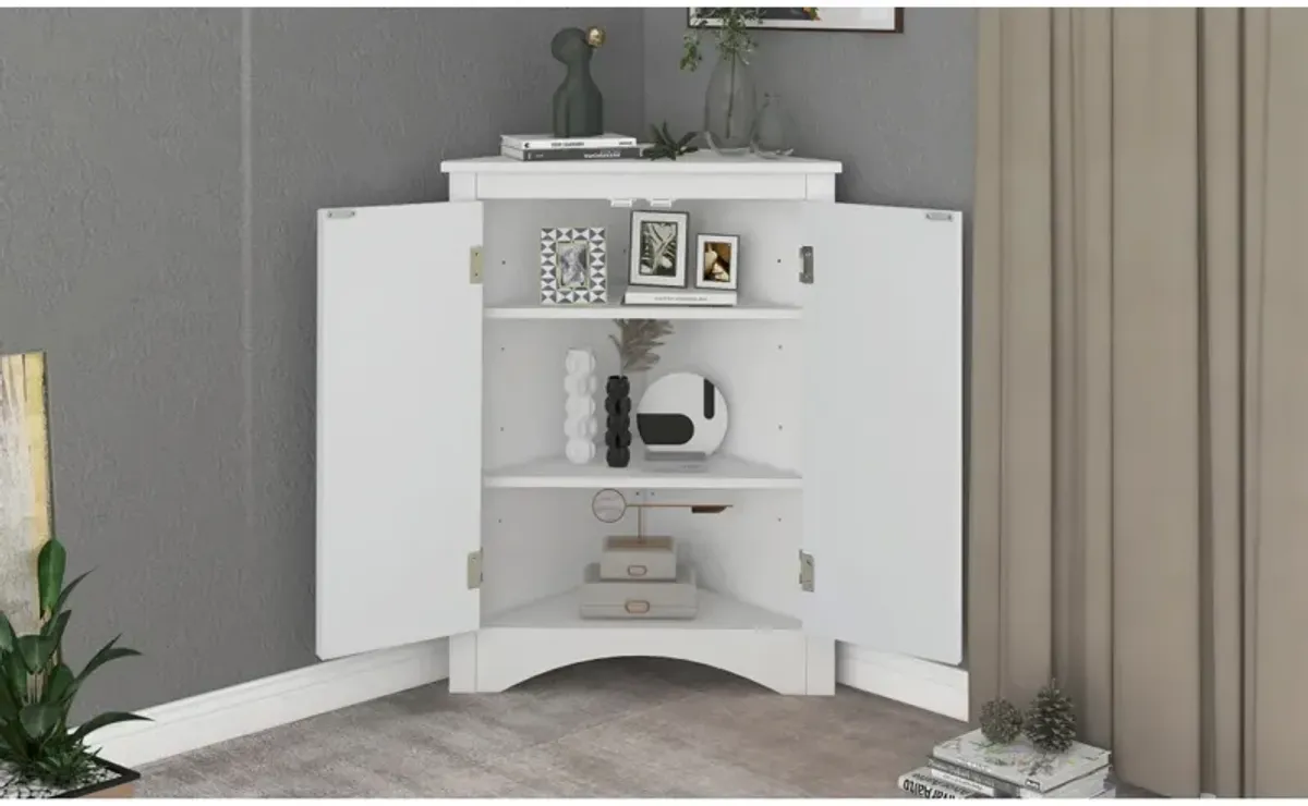 Adjustable Shelf Bathroom Storage Cabinet