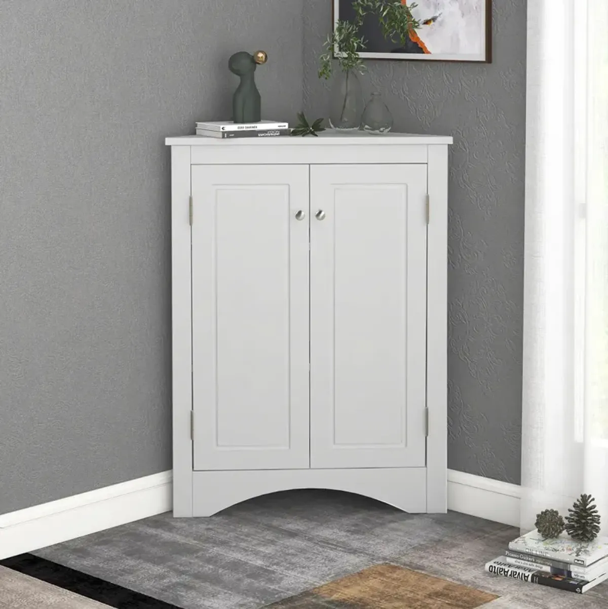 Adjustable Shelf Bathroom Storage Cabinet