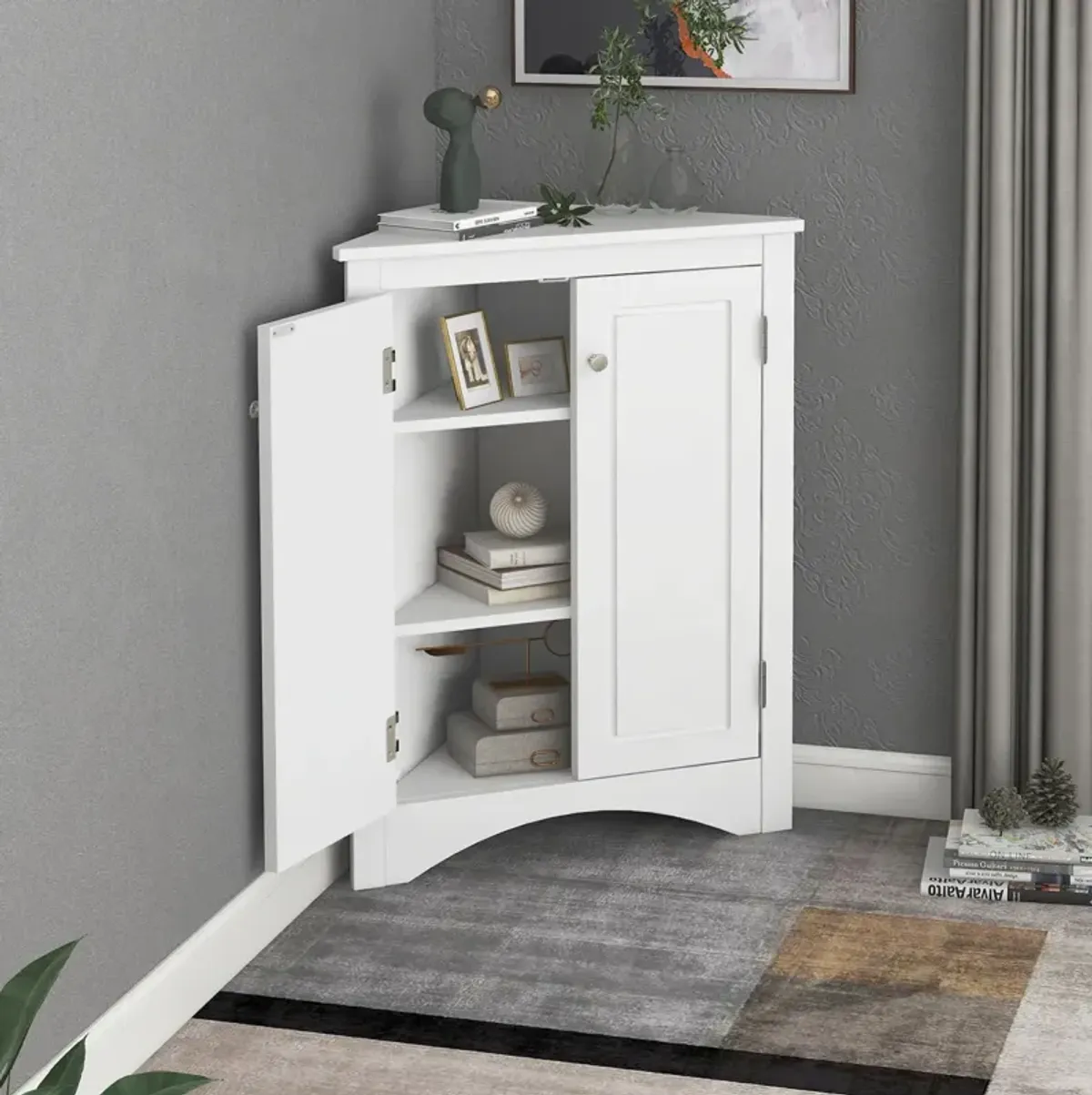 Adjustable Shelf Bathroom Storage Cabinet