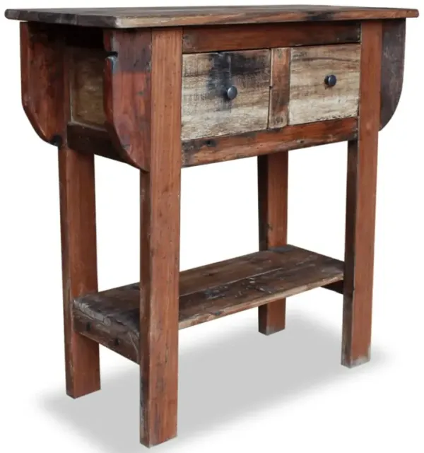 vidaXL Console Table Solid Reclaimed Wood 31.5"x13.8"x31.5"