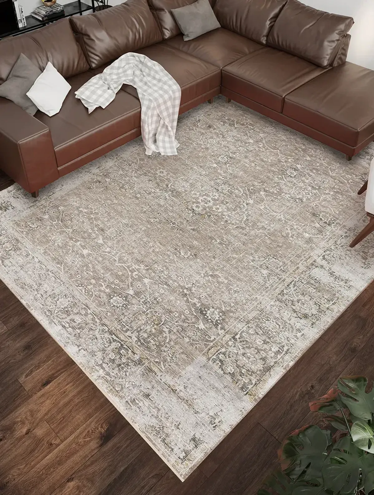 Marbella MB2 Taupe 10' x 14' Rug