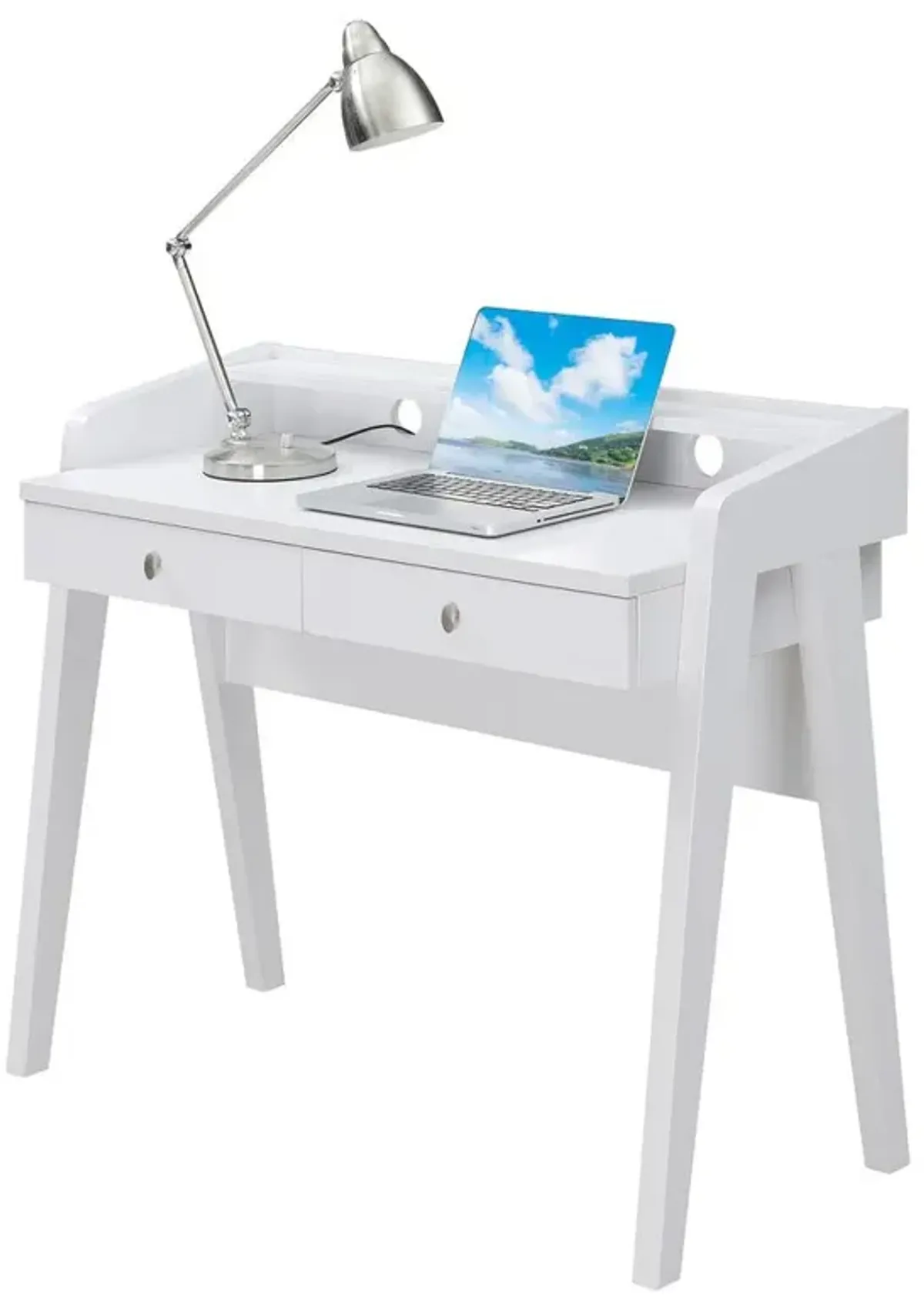 Convenience Concepts Newport Deluxe 2 Drawer Desk