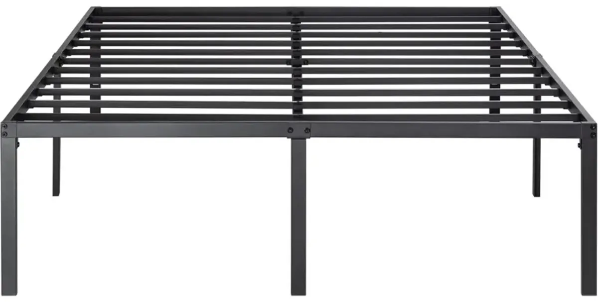 QuikFurn Full 18-inch Metal Platform Bed Frame with Under-Bed Storage Space