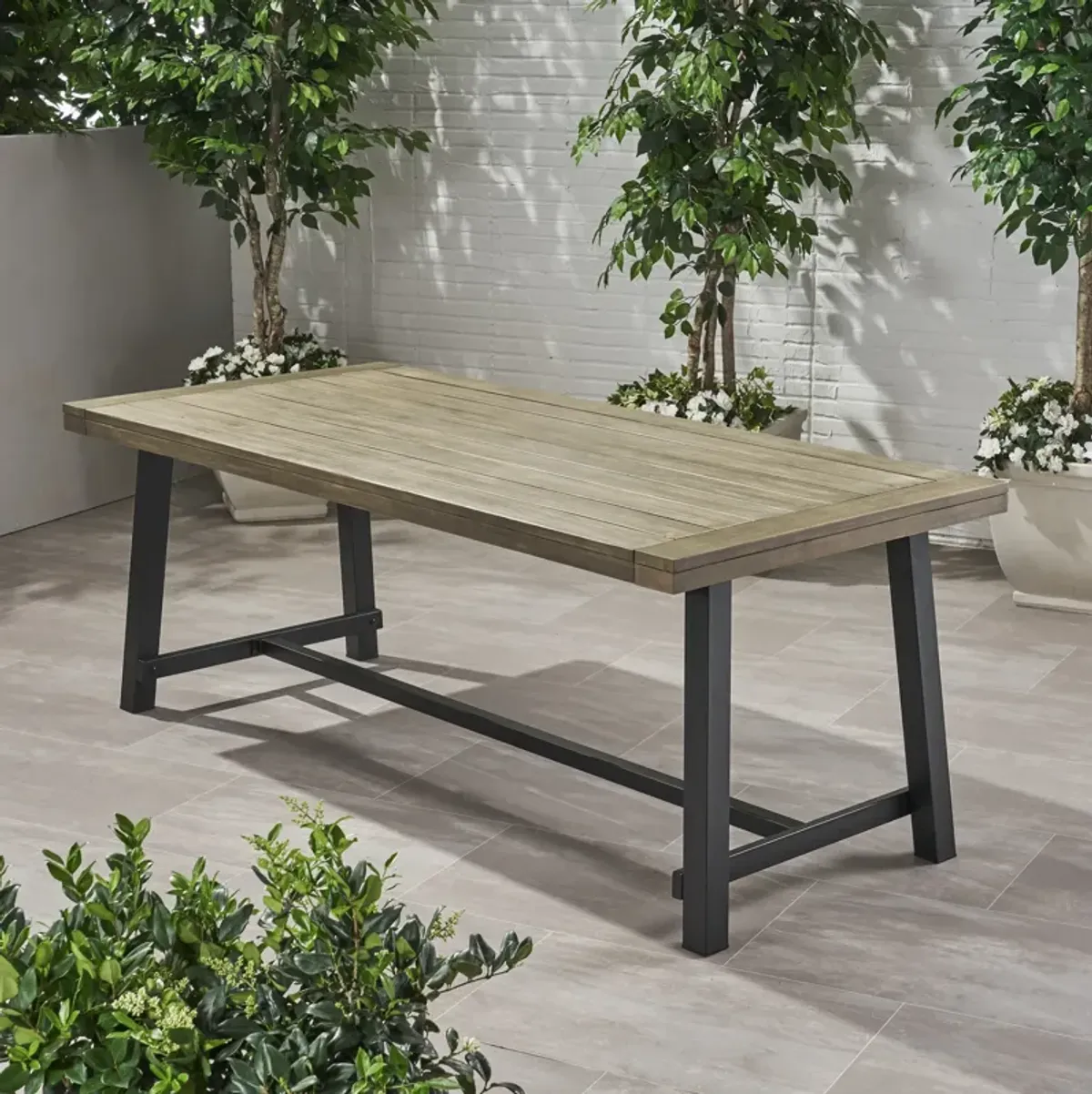 Christopher Knight Home® Outdoor Dining Table Farmhouse Bistro Table