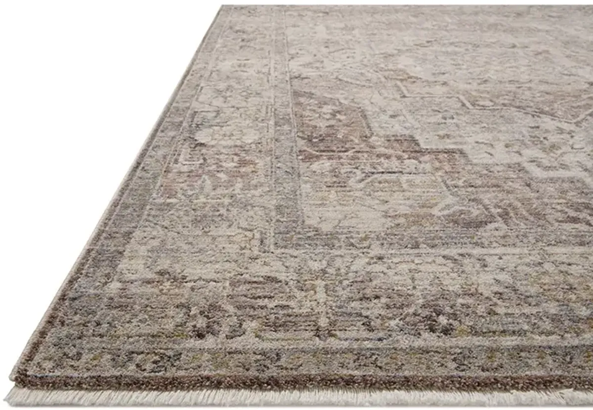 Lyra LYR06 Berry/Stone 4' x 5'7" Rug