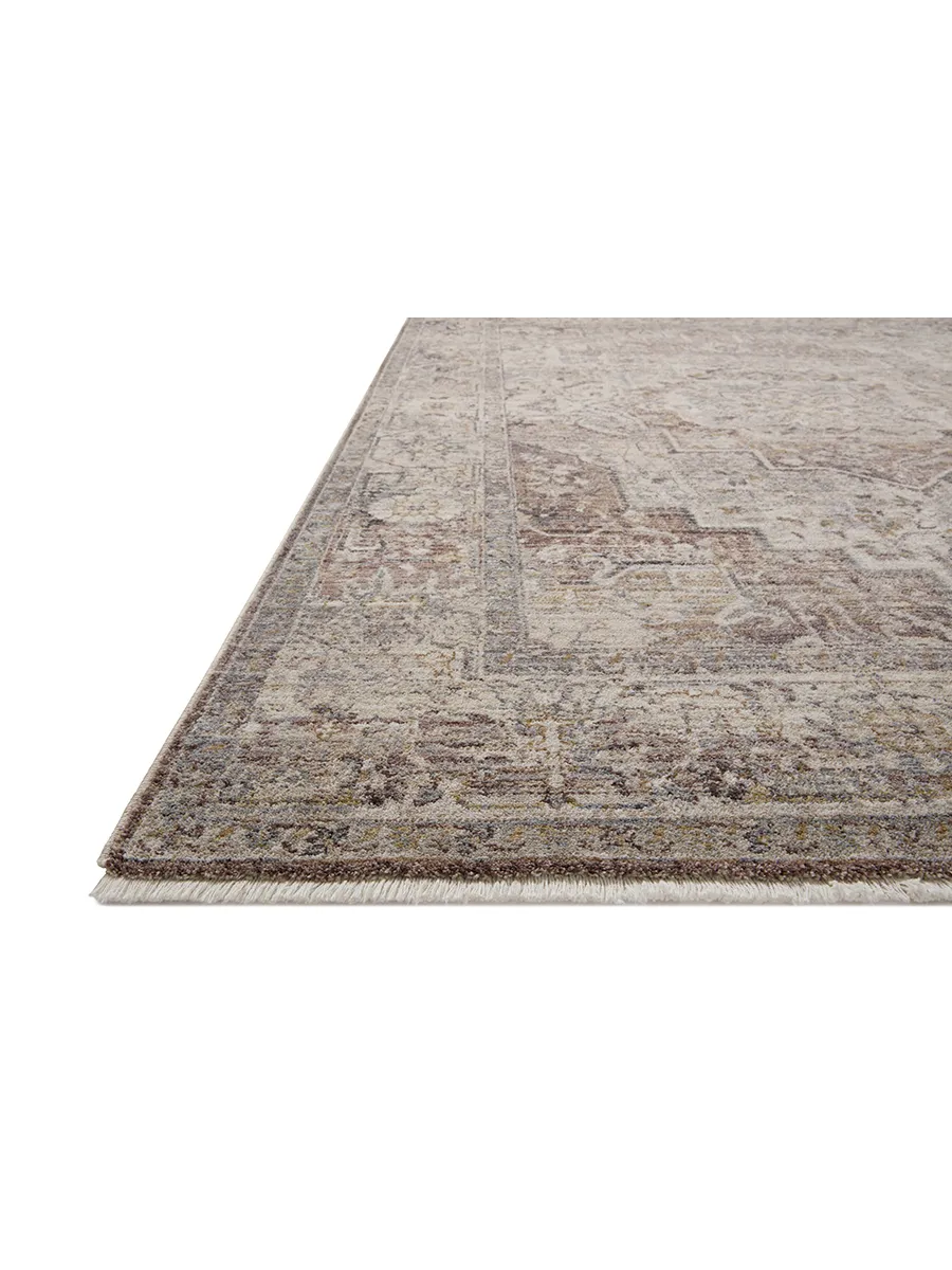 Lyra LYR06 Berry/Stone 4' x 5'7" Rug