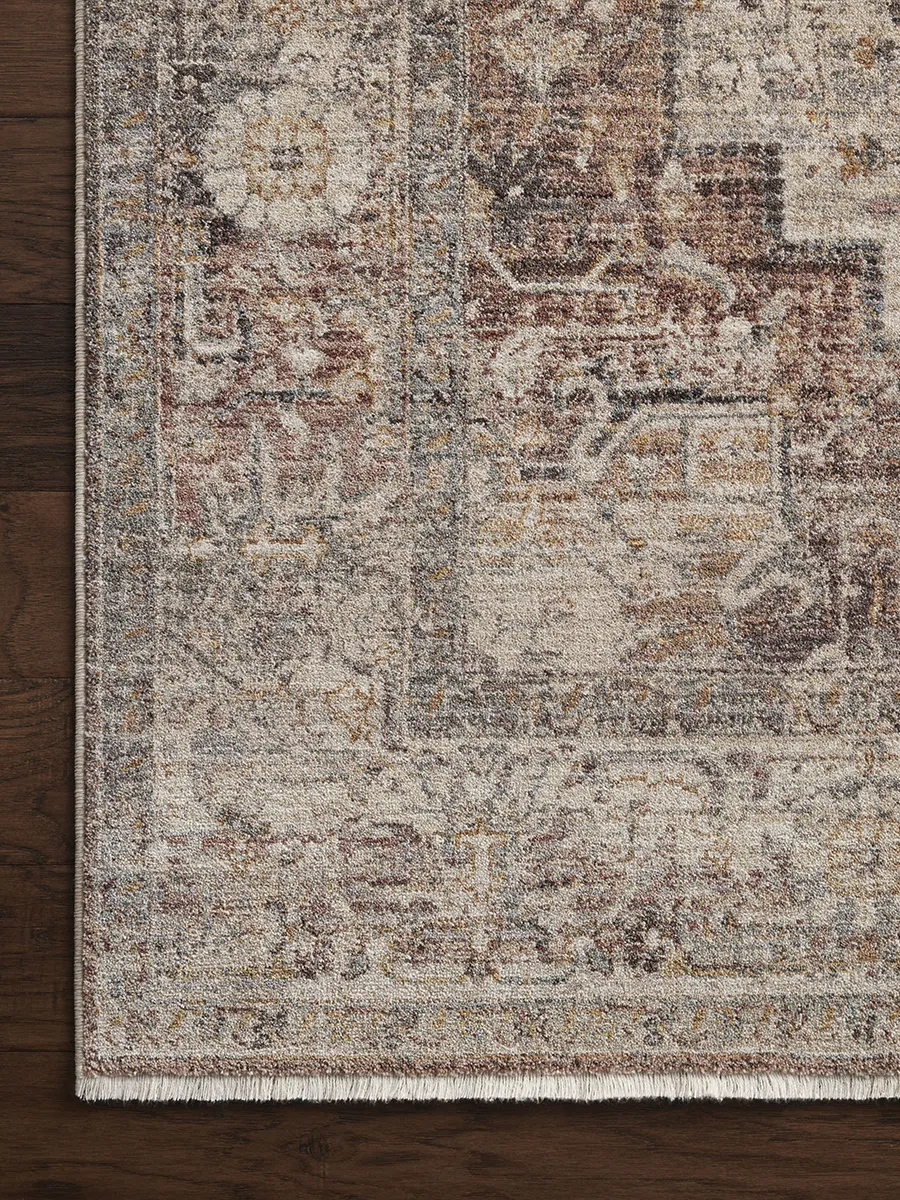 Lyra LYR06 Berry/Stone 4' x 5'7" Rug