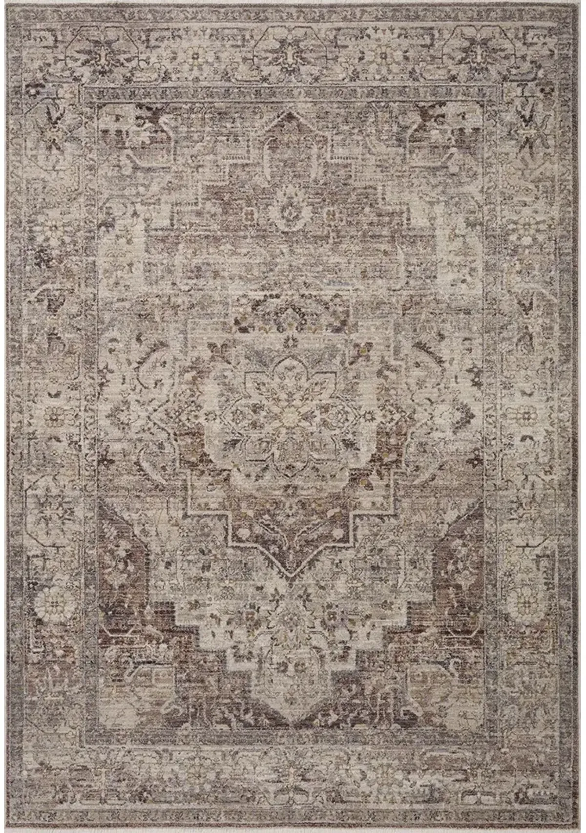 Lyra LYR06 Berry/Stone 4' x 5'7" Rug