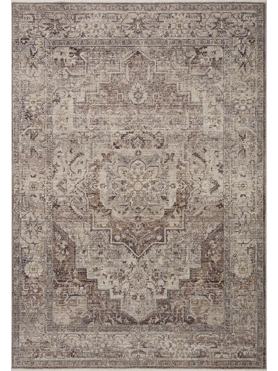 Lyra LYR06 Berry/Stone 4' x 5'7" Rug