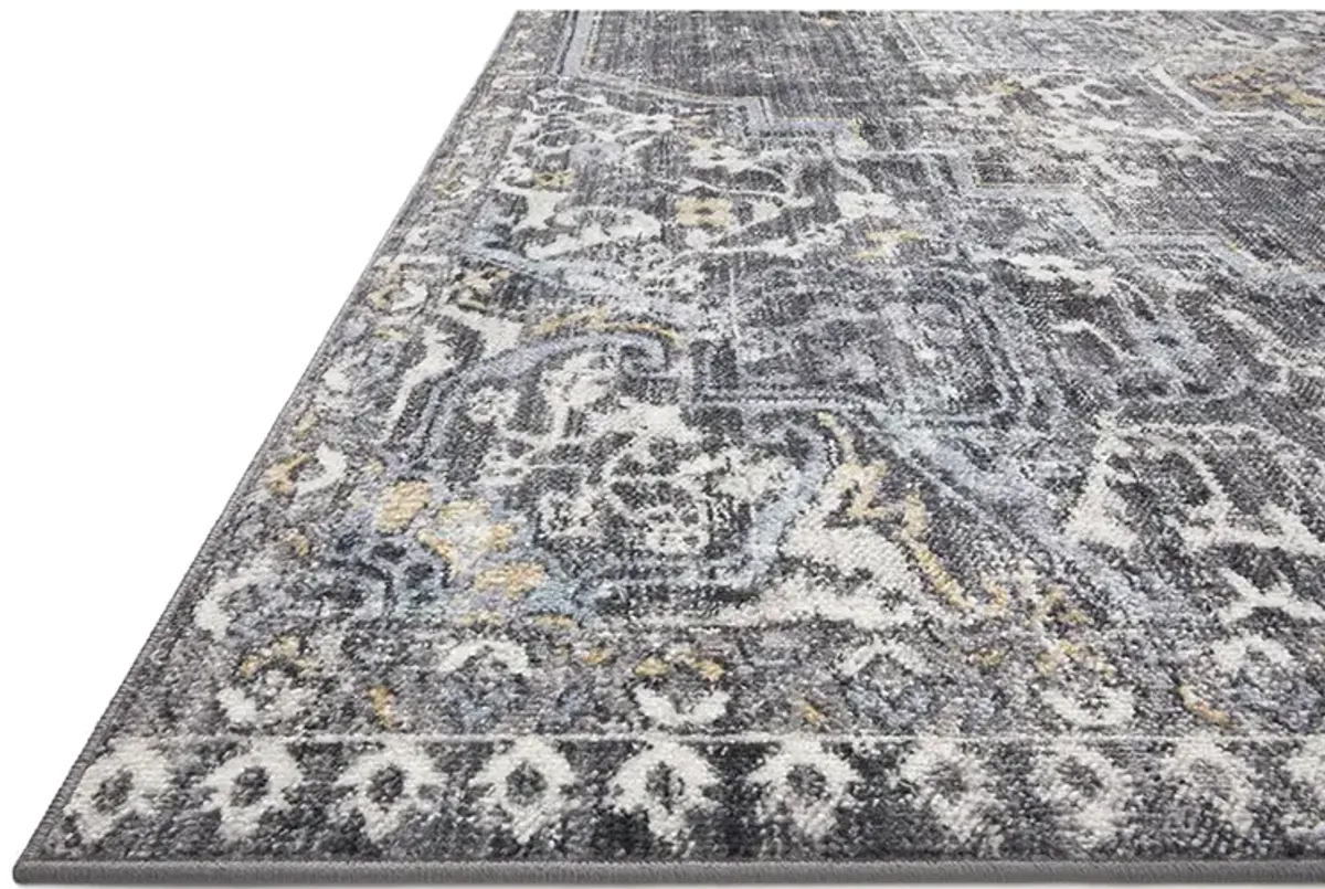 Cassandra CSN02 Charcoal/Gold 7'10" x 10' Rug