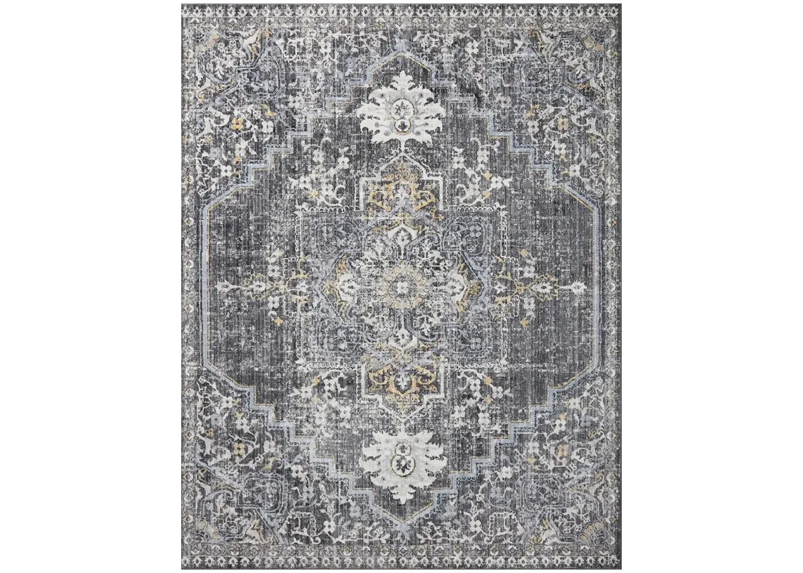 Cassandra CSN02 Charcoal/Gold 7'10" x 10' Rug