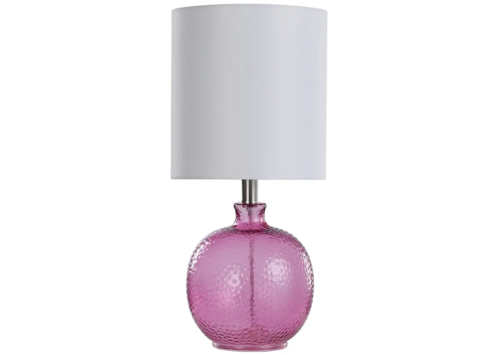 Purple Glass Table Lamp