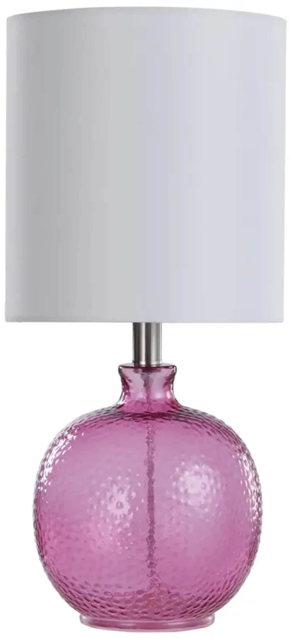 Purple Glass Table Lamp