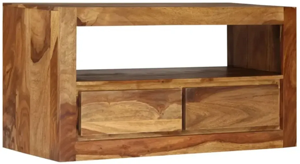 vidaXL TV Cabinet Solid Sheesham Wood 31.5"x11.8"x15.7"