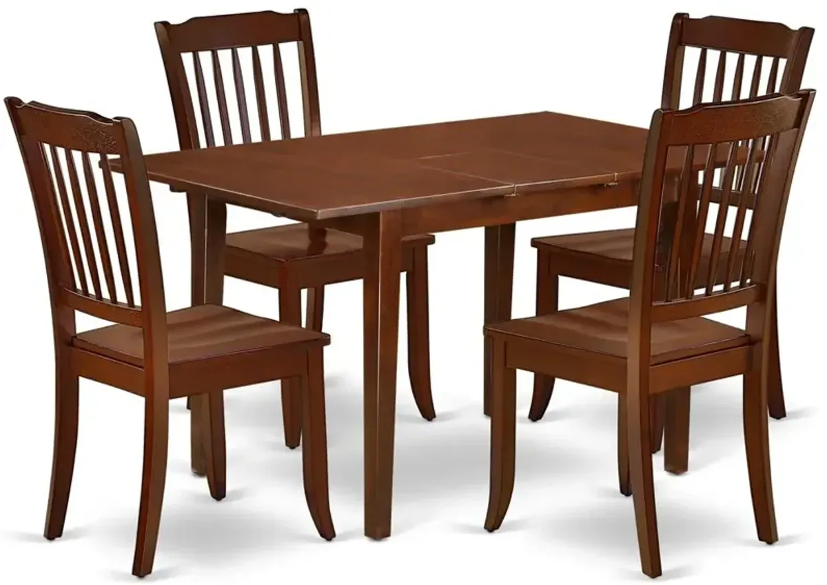 Dining Room Set Mahogany, NODA5-MAH-W
