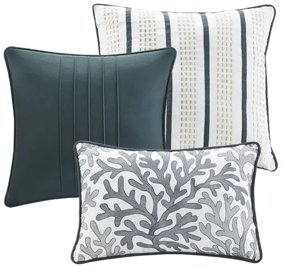 Gracie Mills Villanueva Coastal Escape 7-Piece Comforter Set