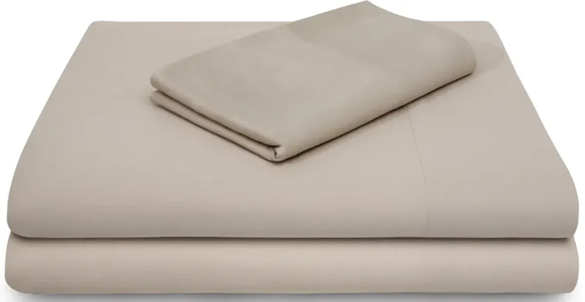 Malouf Rayon Queen Bamboo Sheet Set in Driftwood