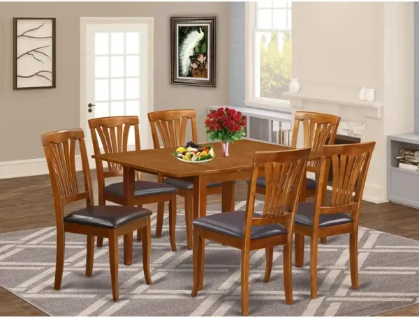 7 Pc dinette set for small spaces-Kitchen Tables and 6 Dining Chairs