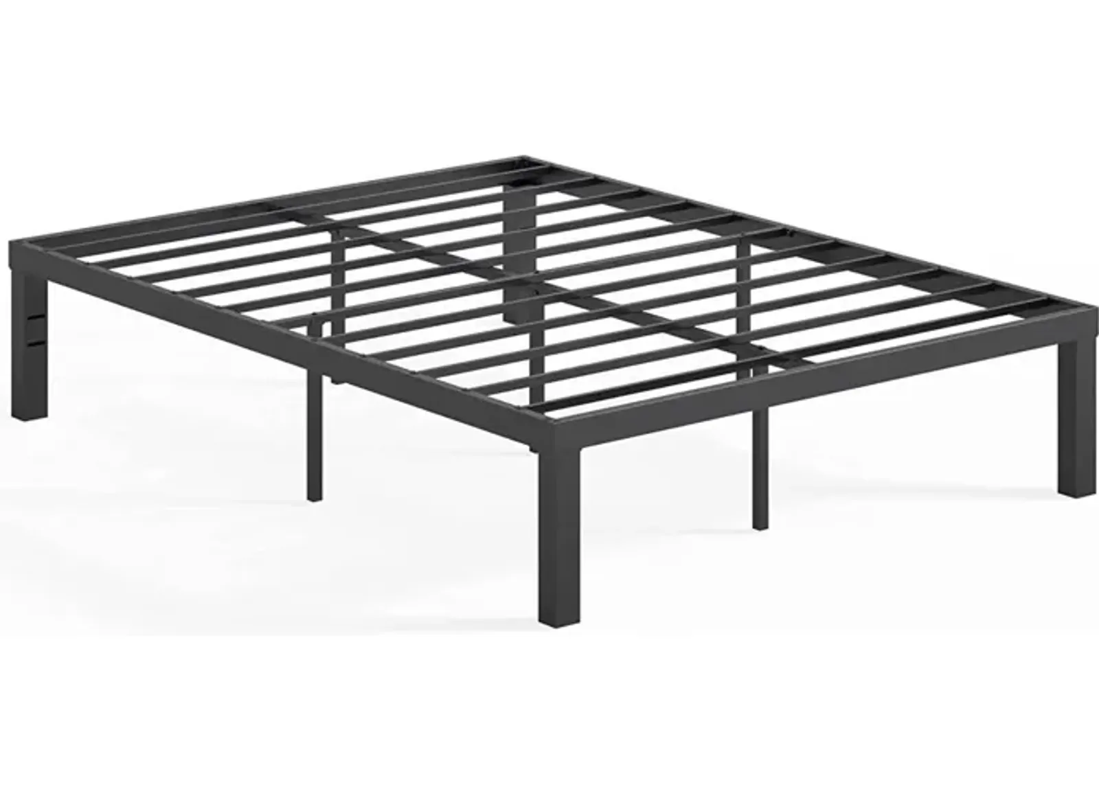 QuikFurn Full size Modern 16-inch Heavy Steel Metal Platform Bed Frame