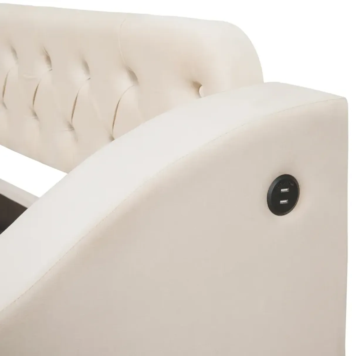 Merax Modern Daybed with Storage Armrests