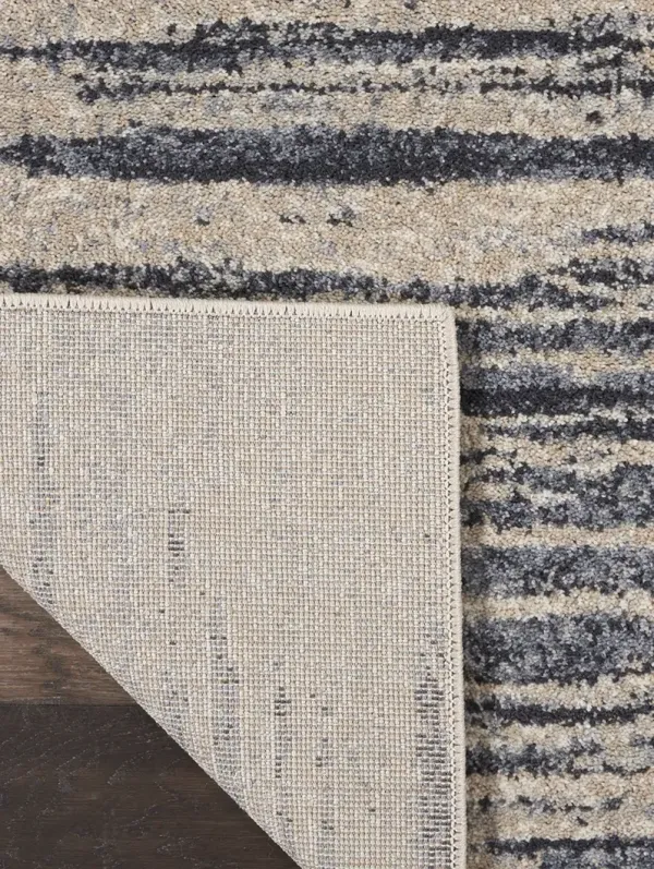 Moroccan Celebration KI387 Blue/Beige 7'10" x 10'6" Rug