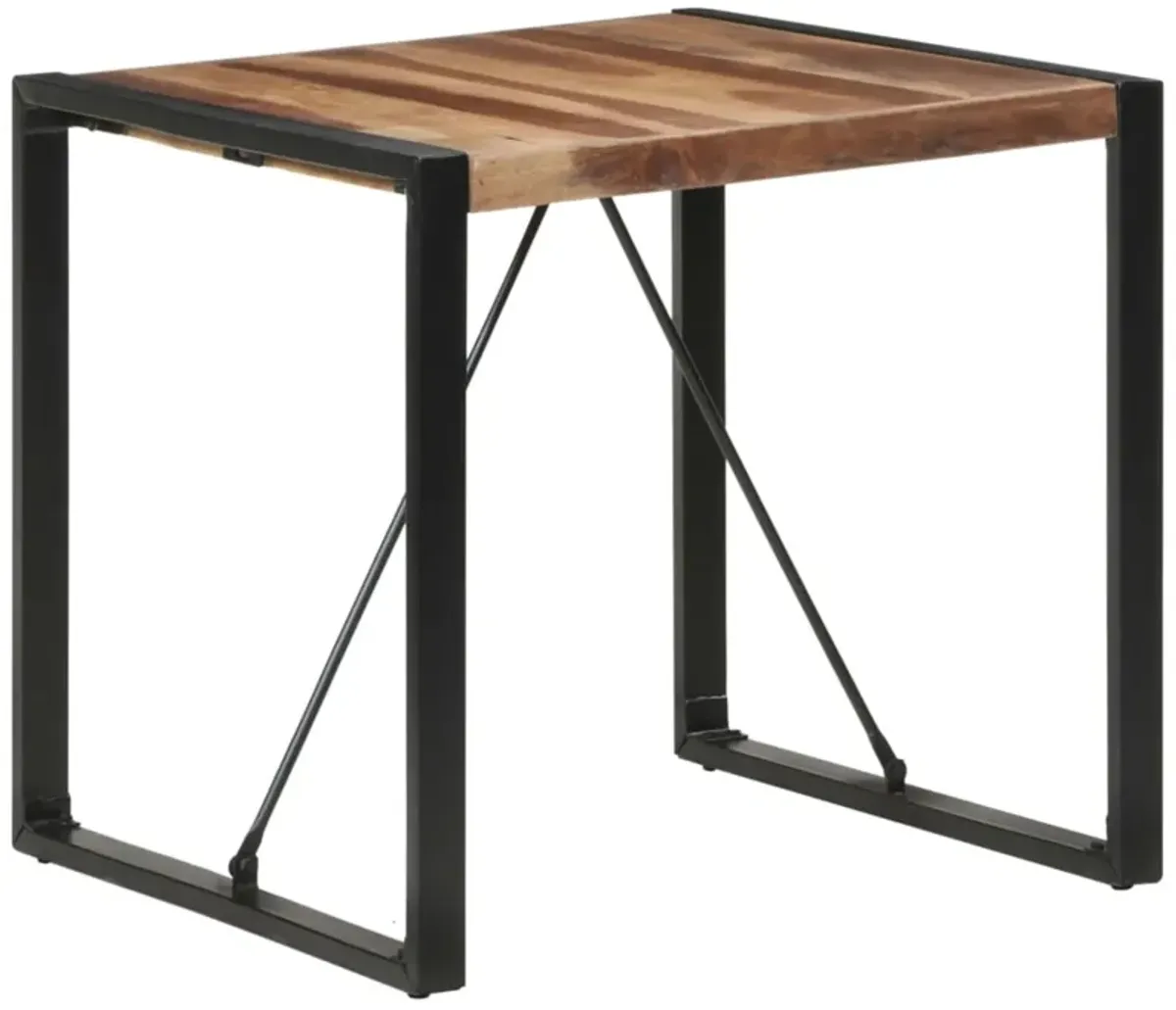 vidaXL Dining Table 31.5"x31.5"x29.5" Solid Wood with Sheesham Finish