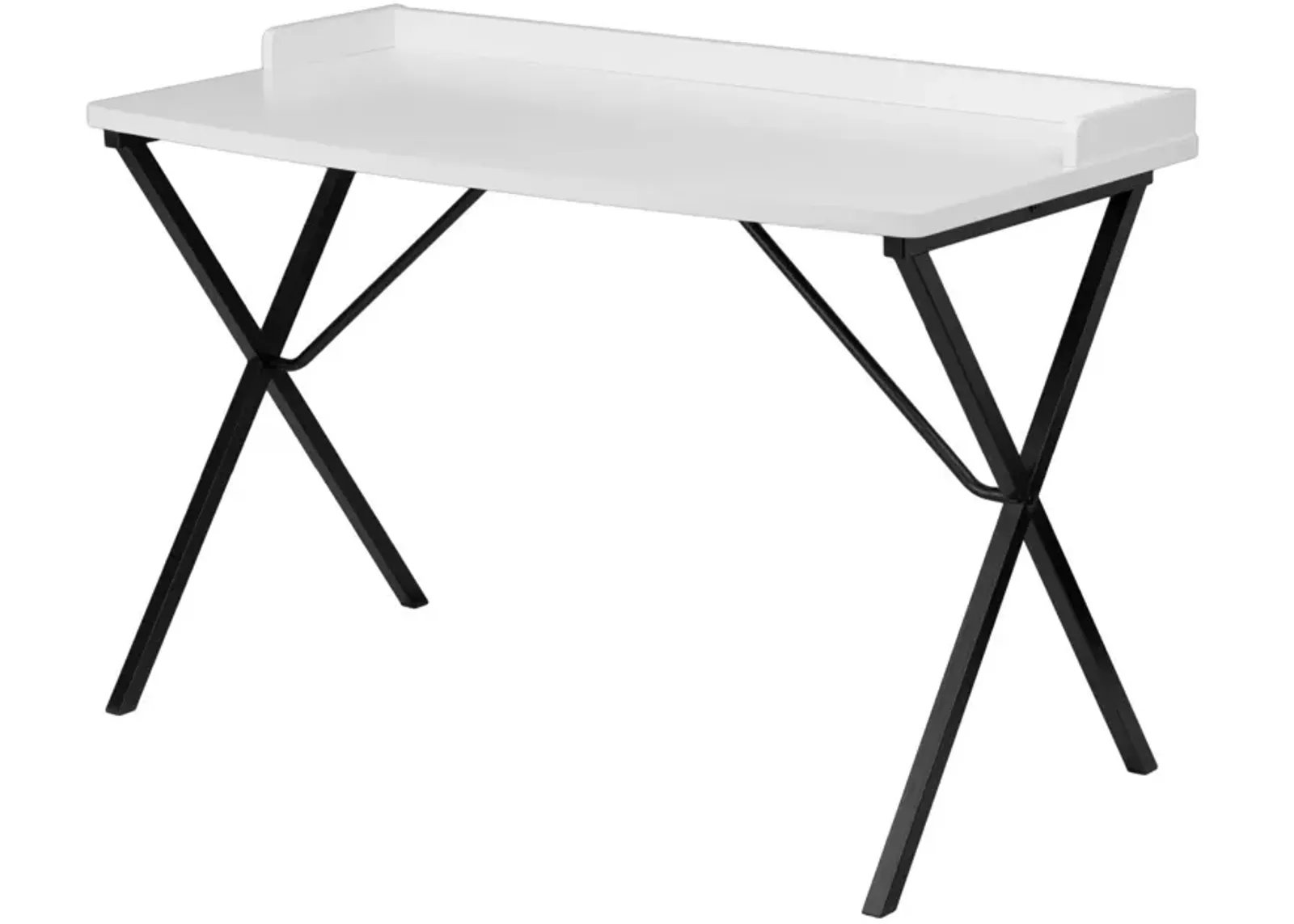 Hivvago White Top Modern Student Teen Adult Writing Table Computer Desk