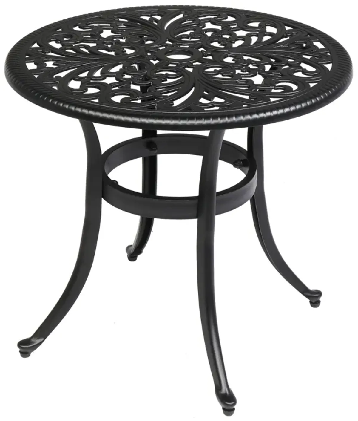 Phoenix Cast Aluminum Round Table for Patio Backyard and Poolside