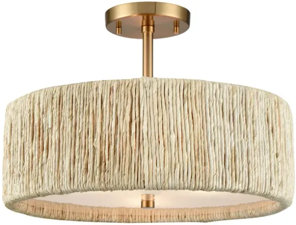 Abaca 16.75" Semi Flush Mount