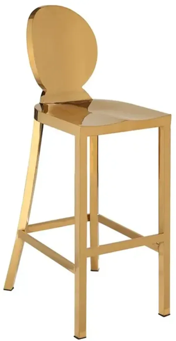 Meridian Furniture Maddox Stainless Steel Stool