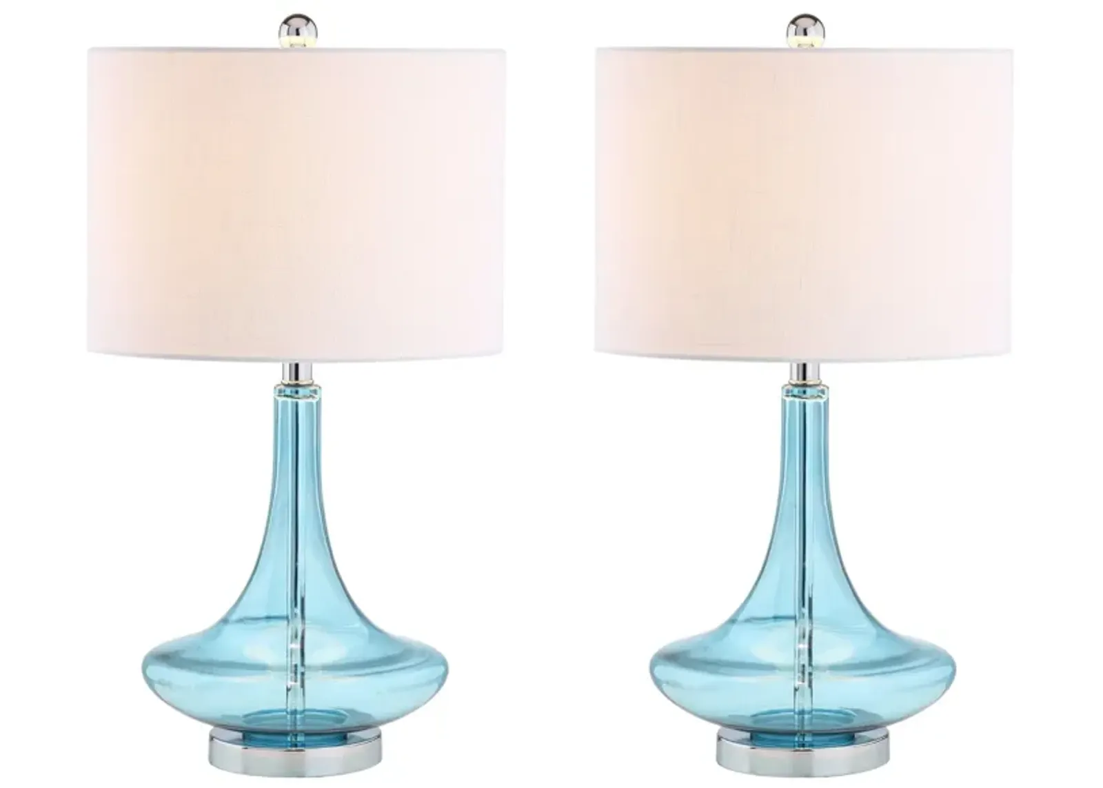 Cecile Glass Teardrop LED Table Lamp (Set of 2)