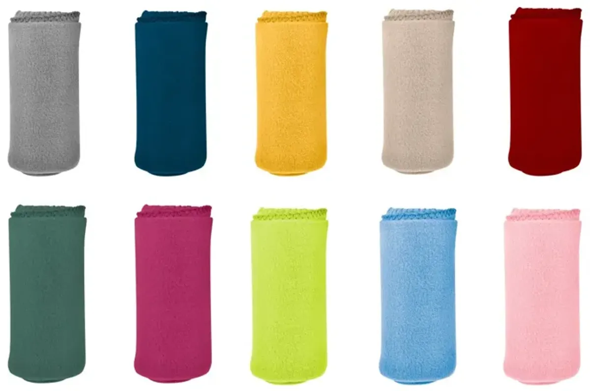 Versatile 50 x 60 Cozy Premium Fleece Throw Blanket - 12 Pack